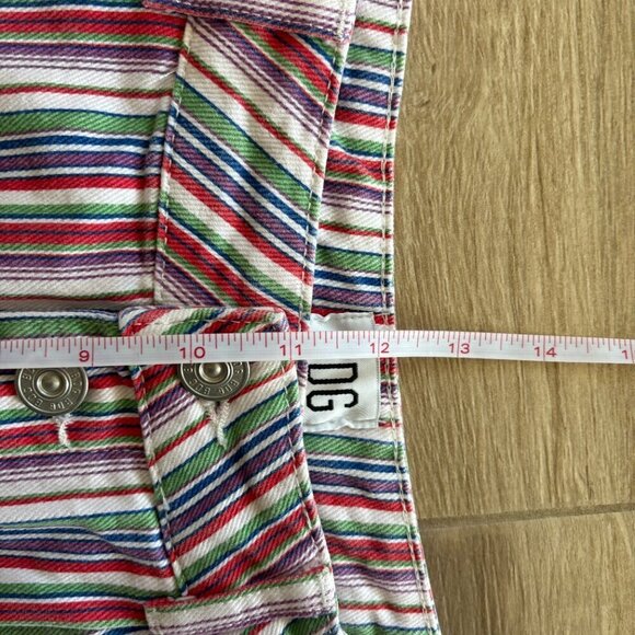 Urban Outfitters BDG Lisbon Shorts Womens 2 Rainbow Striped Summer Festival Boho - Picture 7 of 8